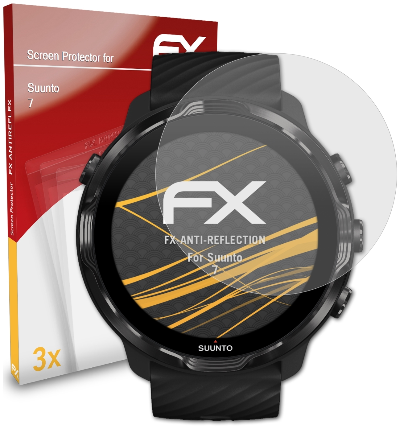 FX-Antireflex 3x Suunto 7) Displayschutz(für ATFOLIX