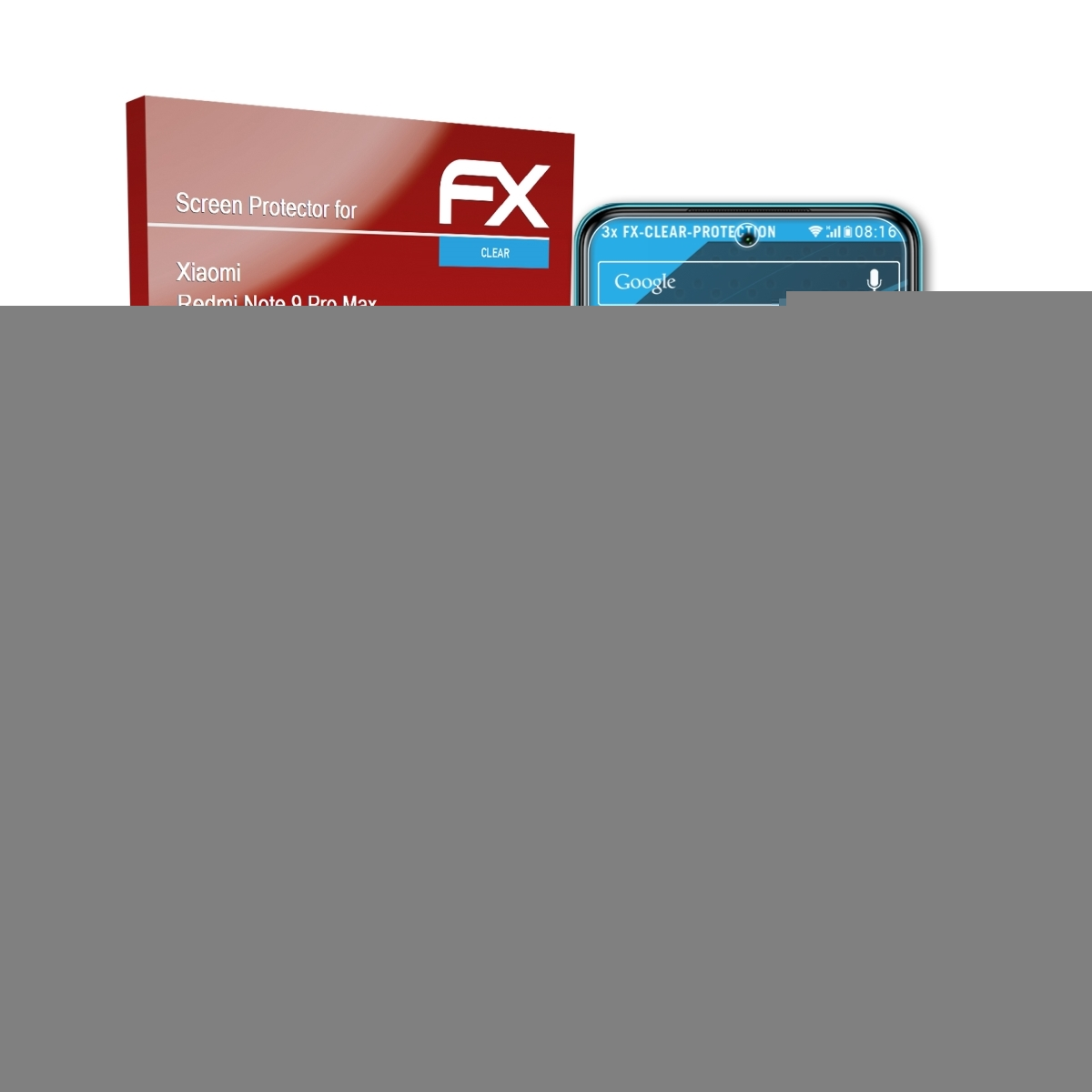 Redmi FX-Clear 3x 9 Displayschutz(für Note Max) Pro Xiaomi ATFOLIX