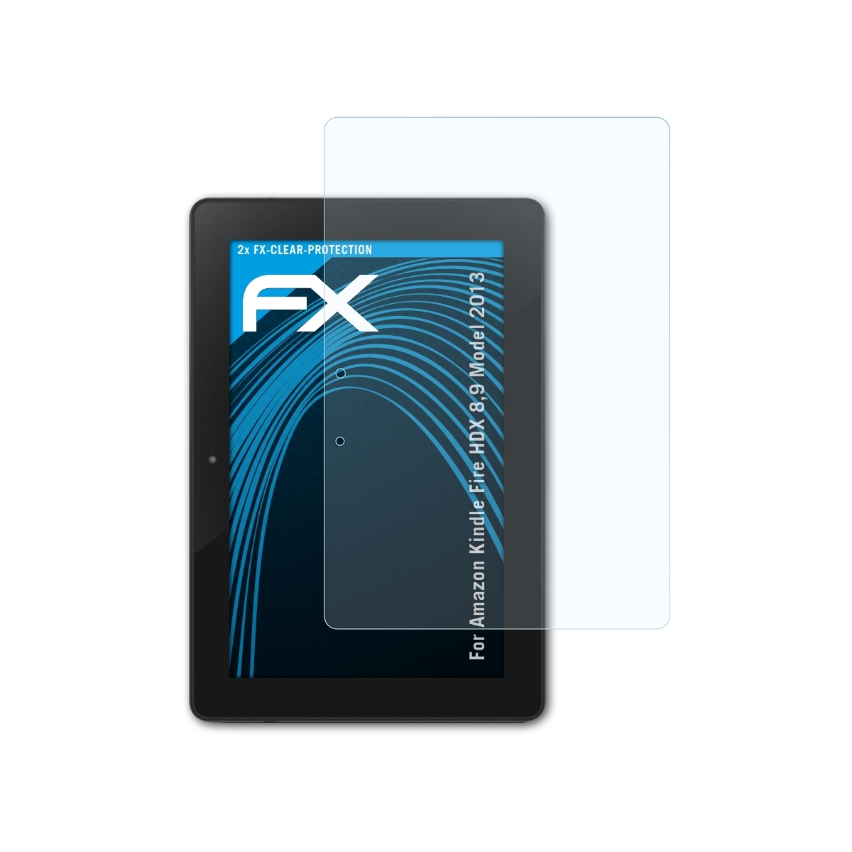 ATFOLIX Kindle Amazon Fire FX-Clear HDX Displayschutz(für 2013)) 2x 8,9 (Model