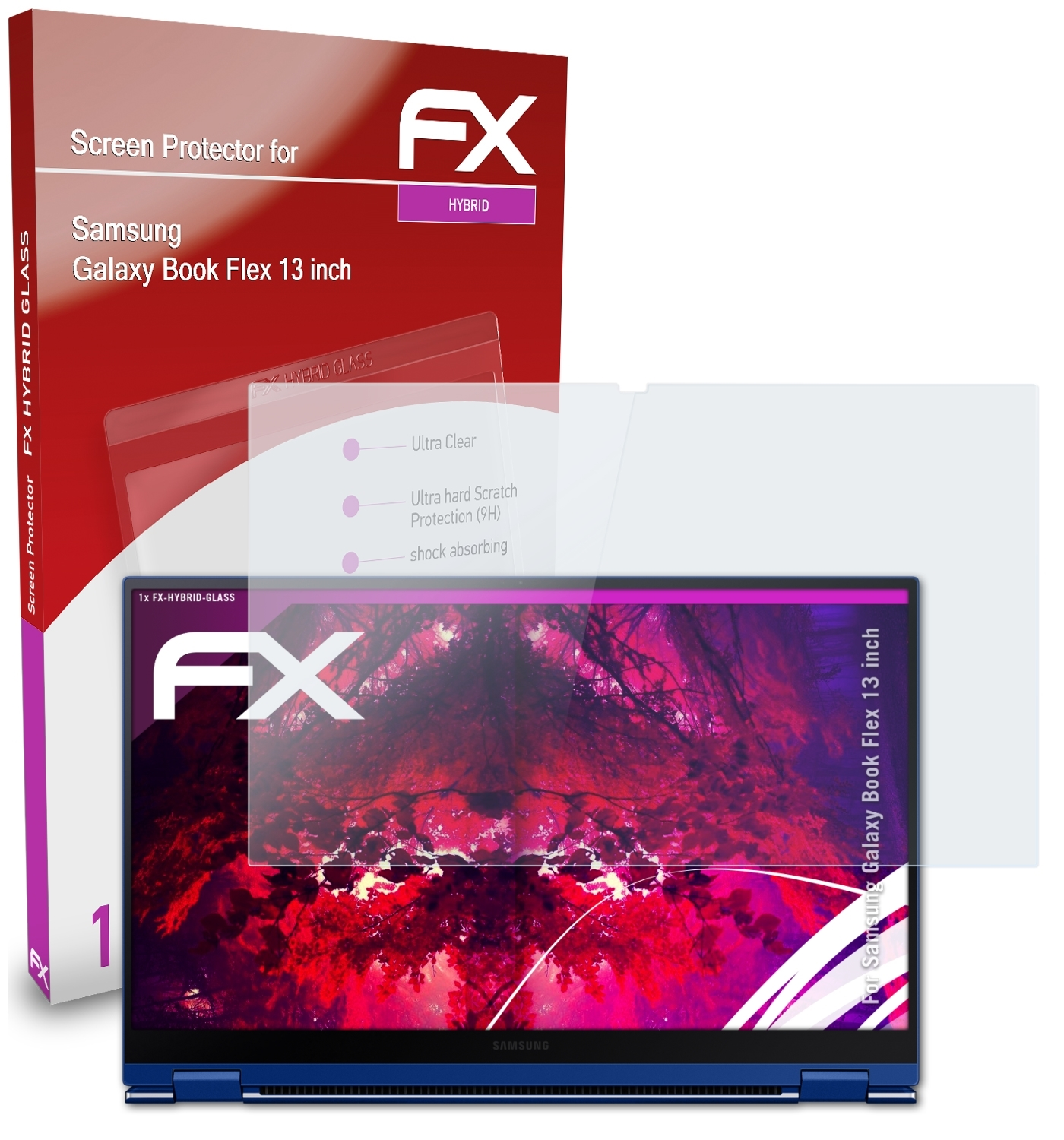 FX-Hybrid-Glass Flex Book Samsung Schutzglas(für inch)) ATFOLIX (13 Galaxy