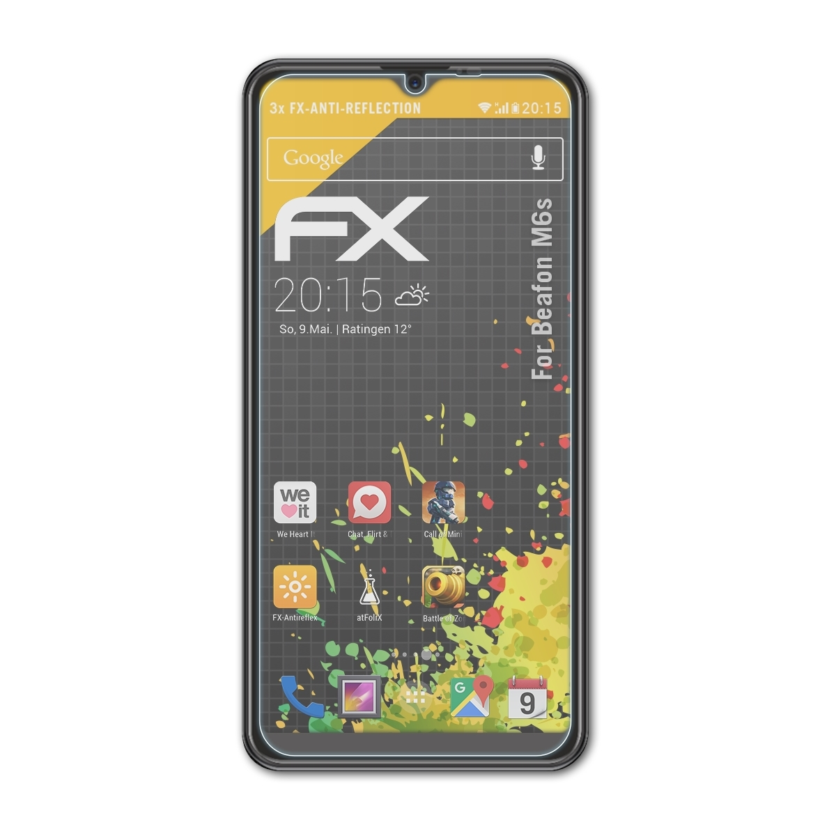 ATFOLIX 3x FX-Antireflex Displayschutz(für M6s) Beafon