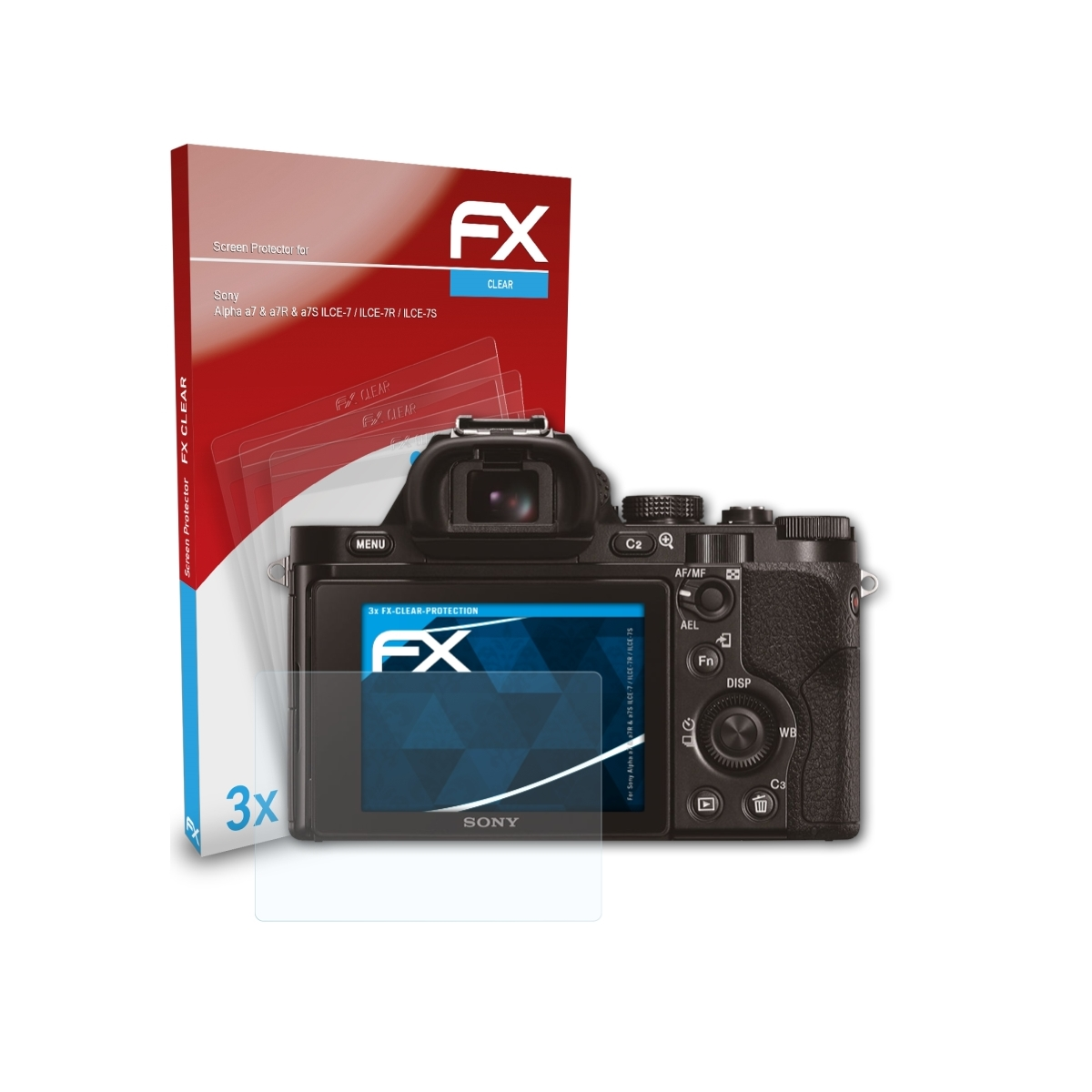 ATFOLIX 3x FX-Clear Displayschutz(für Sony a7R a7S & & Alpha (ILCE-7 / ILCE-7S)) / a7 ILCE-7R