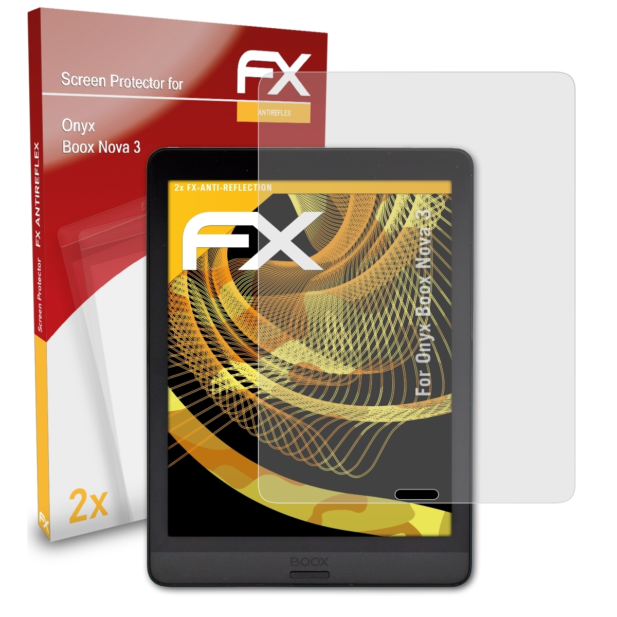 ATFOLIX 2x FX-Antireflex Displayschutz(für 3) Nova BOOX