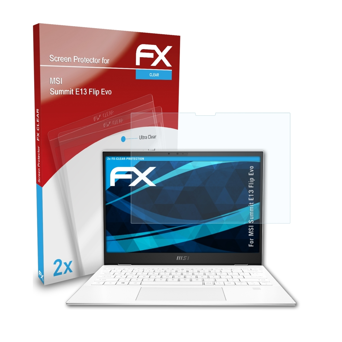 FX-Clear 2x Flip Evo) E13 MSI Displayschutz(für ATFOLIX Summit