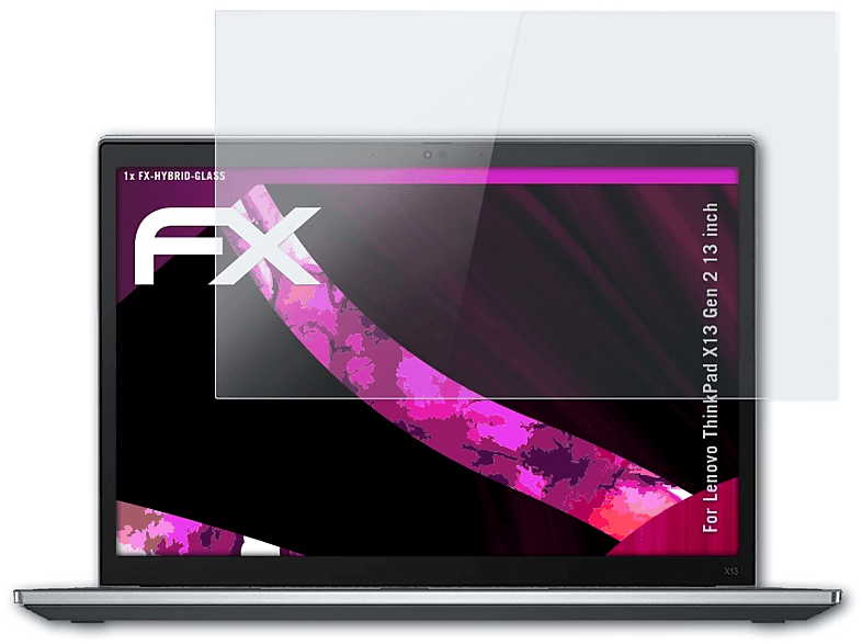 ATFOLIX FX-Hybrid-Glass Schutzglas(für Lenovo ThinkPad X13 Gen 2 (13 inch))