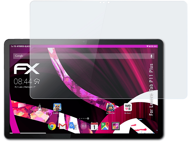 ATFOLIX FX-Hybrid-Glass Schutzglas(für Lenovo Tab P11 Plus) | Tabletschutzfolien