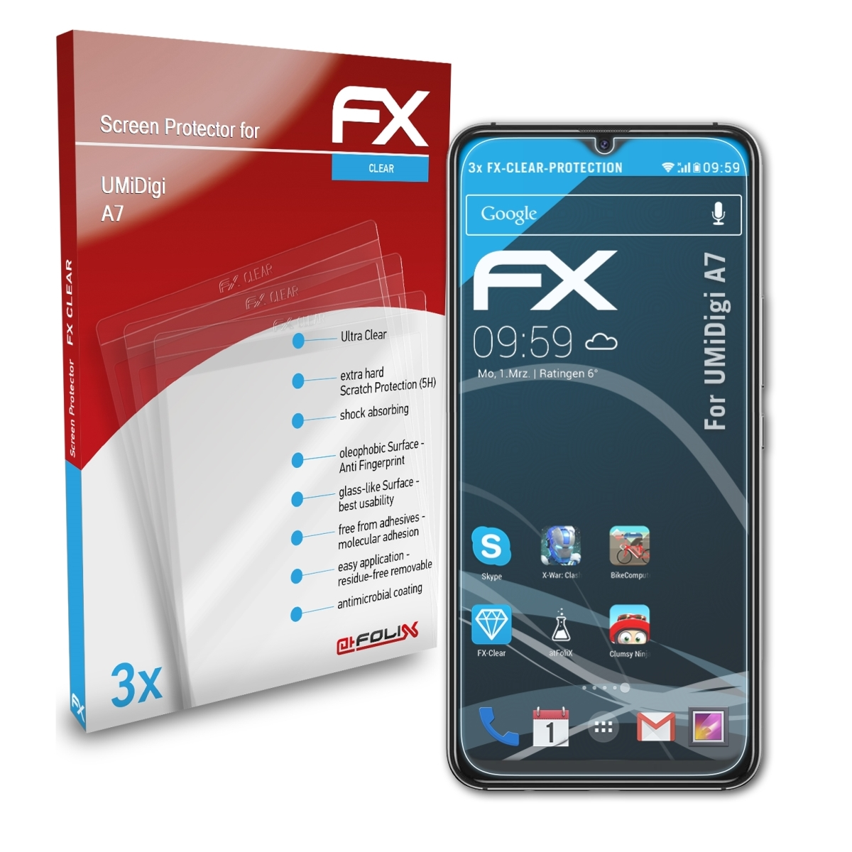 ATFOLIX FX-Clear Displayschutz(für 3x A7) UMiDigi