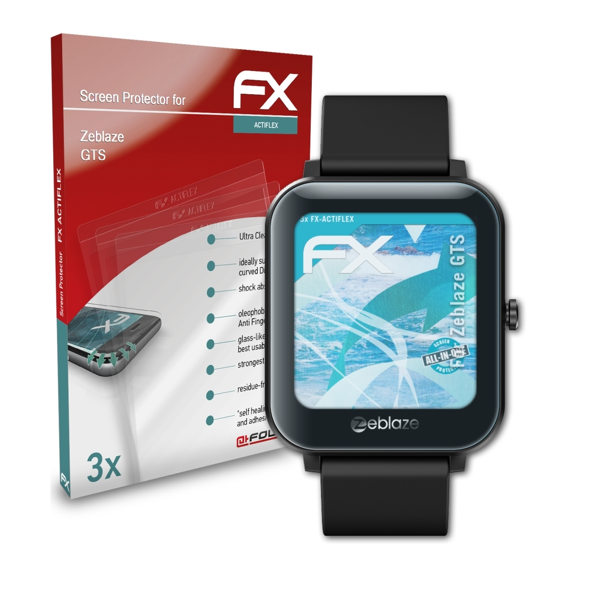 Displayschutz(für GTS) FX-ActiFleX 3x ATFOLIX Zeblaze