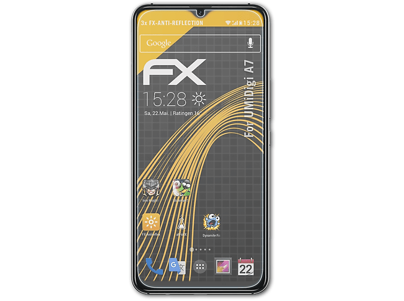 ATFOLIX 3x FX-Antireflex Displayschutz(für UMiDigi A7)