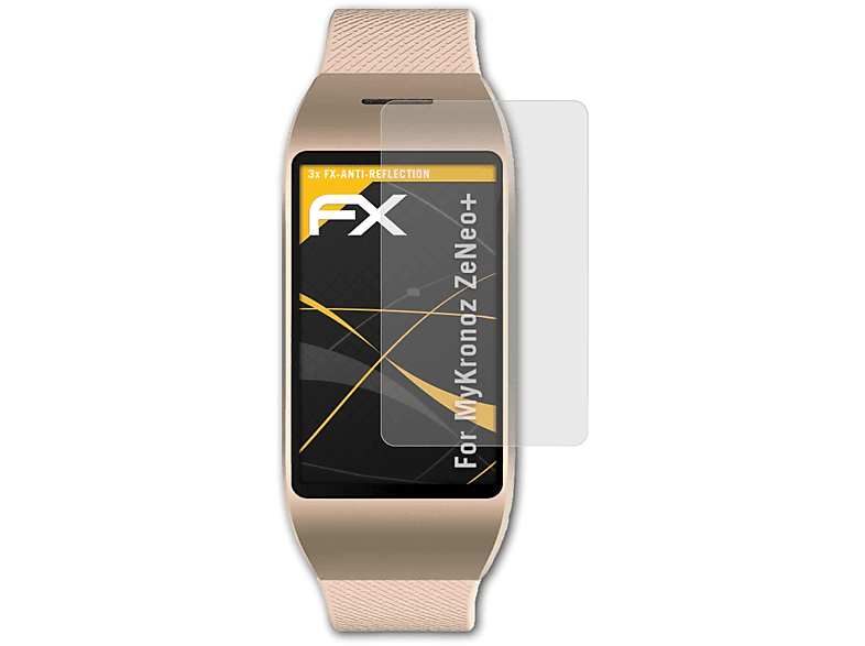 ATFOLIX 3x FX-Antireflex Displayschutz(für MyKronoz ZeNeo+)