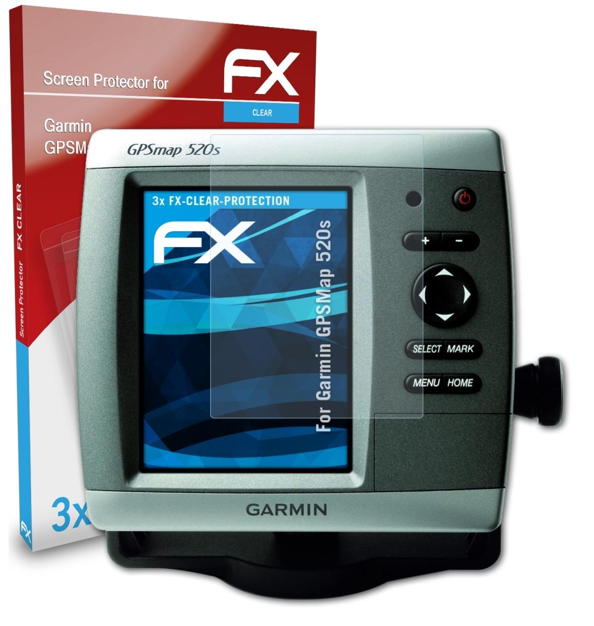 Garmin FX-Clear Displayschutz(für 520s) 3x GPSMap ATFOLIX