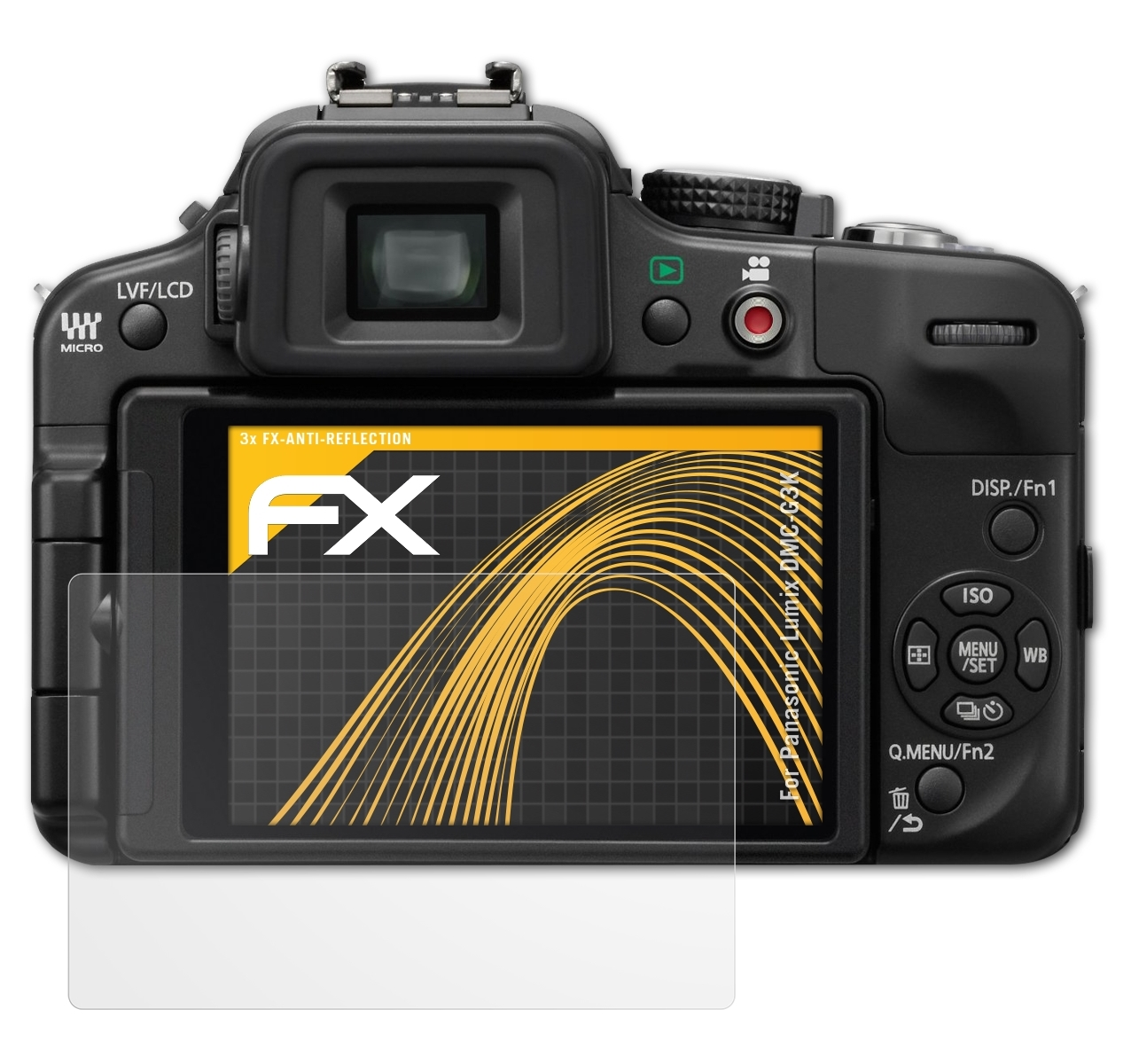 ATFOLIX 3x FX-Antireflex Displayschutz(für Lumix Panasonic DMC-G3K)