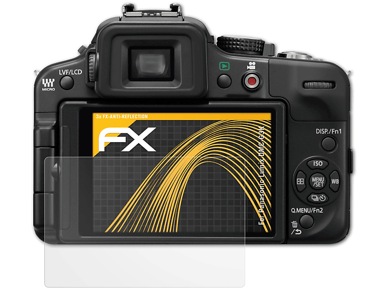 ATFOLIX 3x FX-Antireflex Displayschutz(für Panasonic Lumix DMC-G3K)