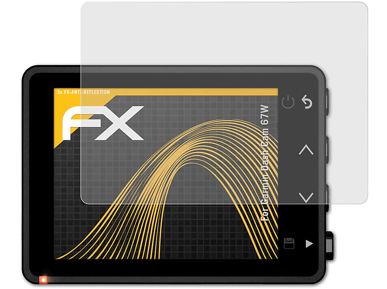 ATFOLIX 3x FX-Antireflex Displayschutz(für Garmin Dash Cam 67W)