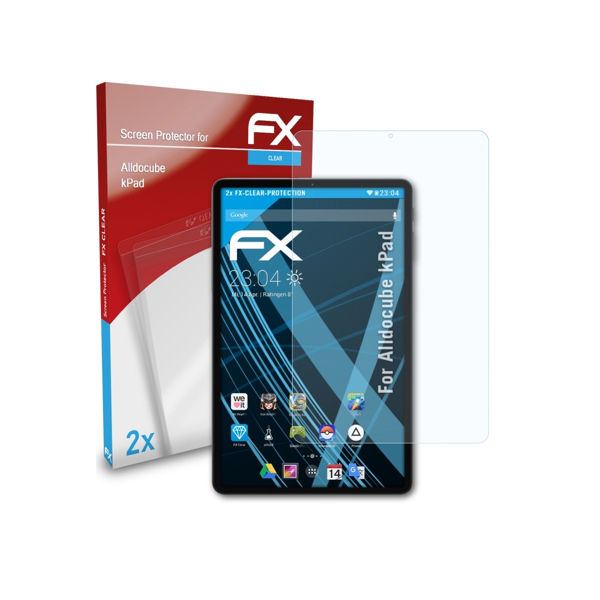 FX-Clear 2x Displayschutz(für Alldocube kPad) ATFOLIX