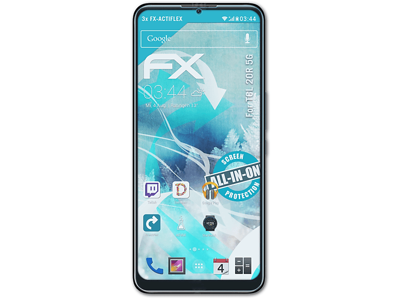 ATFOLIX 3x TCL Displayschutz(für 20R 5G) FX-ActiFleX