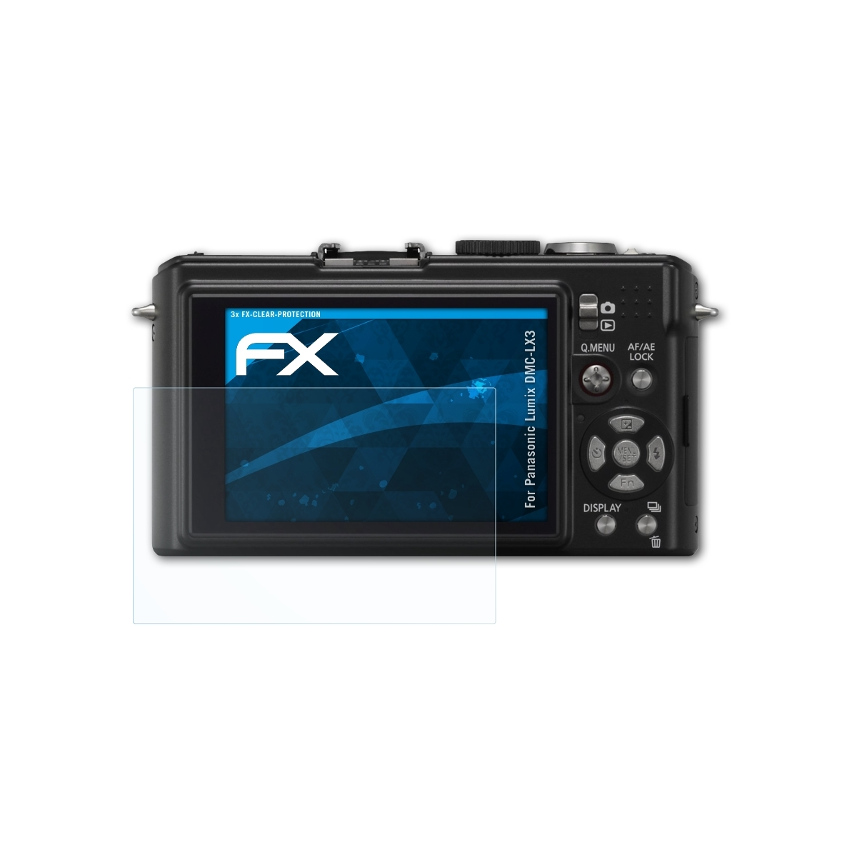 Lumix FX-Clear ATFOLIX DMC-LX3) 3x Panasonic Displayschutz(für