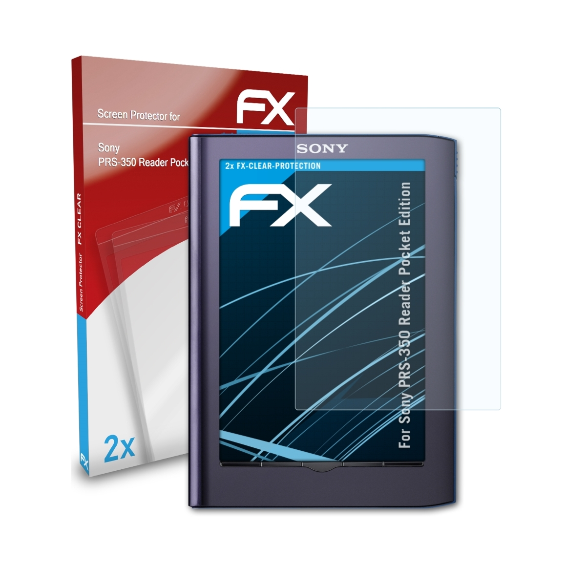 ATFOLIX 2x FX-Clear Edition) Reader Sony Pocket PRS-350 Displayschutz(für