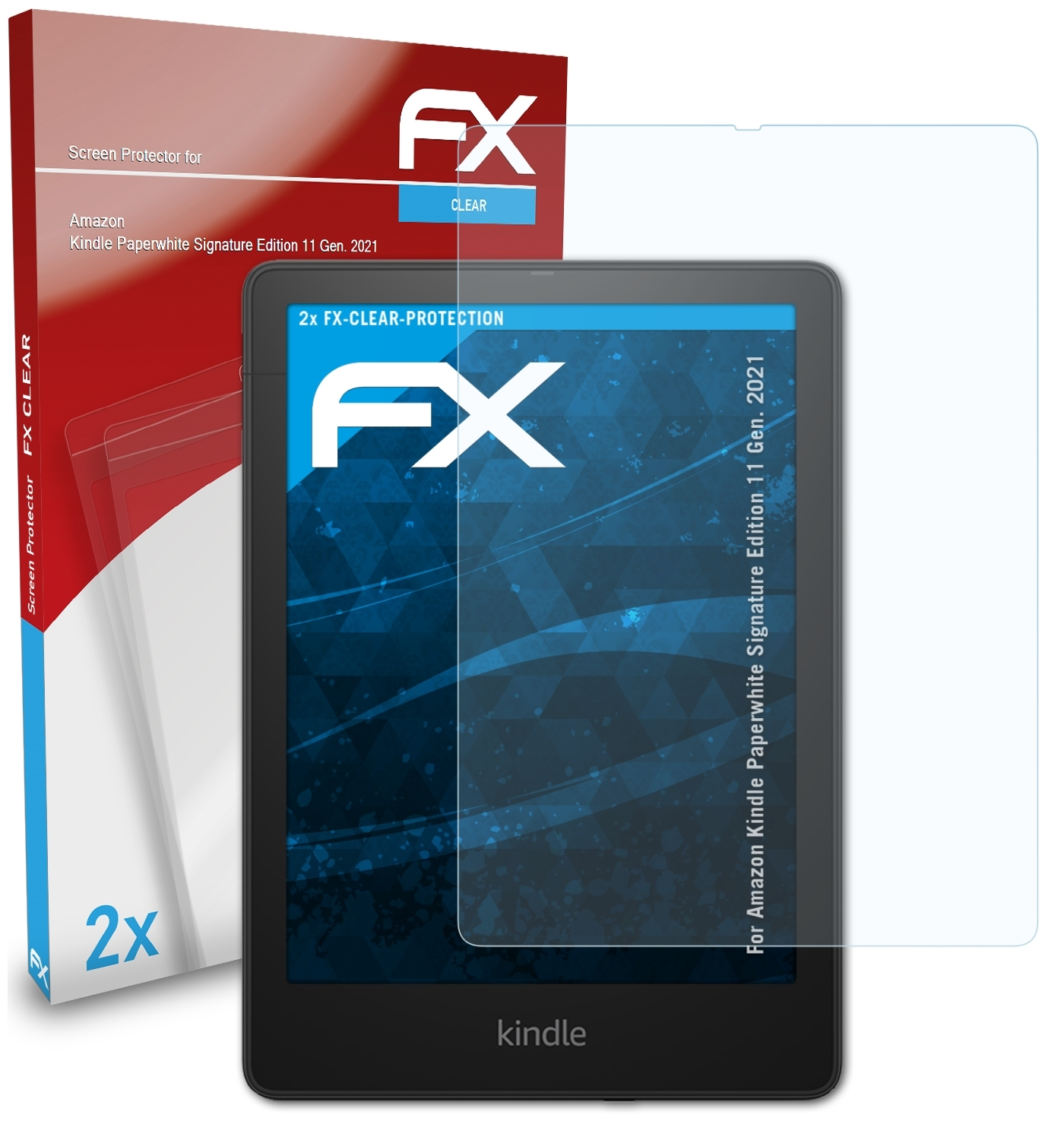 ATFOLIX 2x FX-Clear Displayschutz(für Amazon Kindle Edition Paperwhite Gen. 2021)) Signature (11