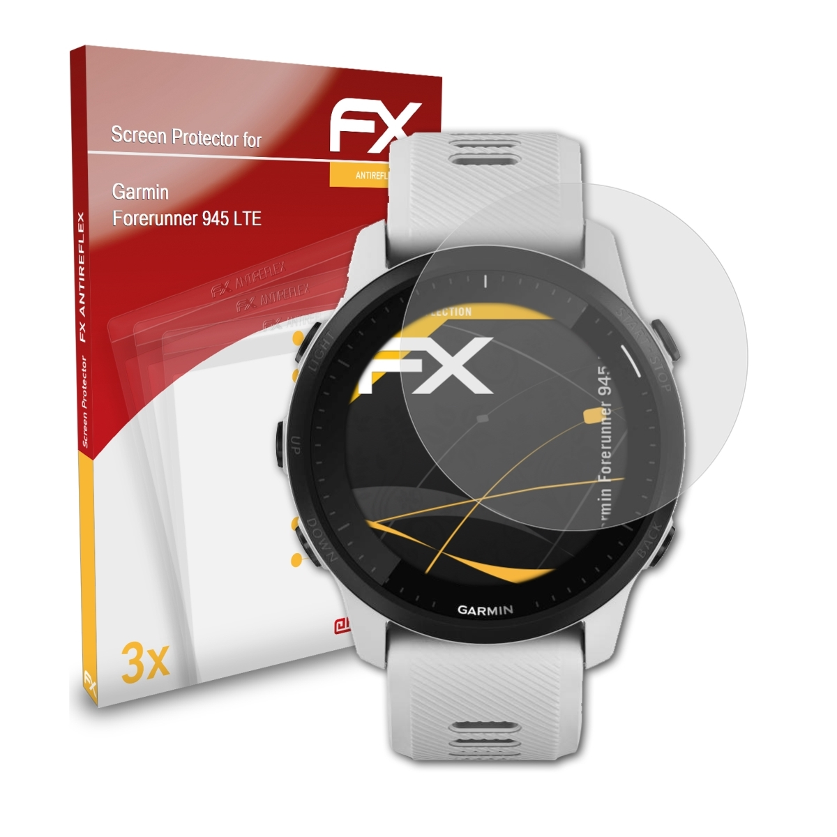 ATFOLIX 3x FX-Antireflex 945 Displayschutz(für Forerunner Garmin LTE)