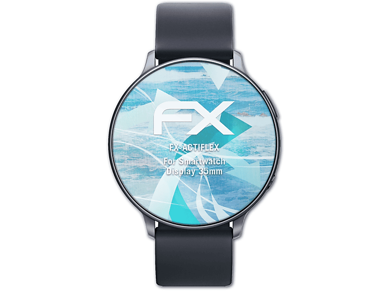 ATFOLIX 3x FX-ActiFleX Displayschutz(für Smartwatch (35mm)) Display