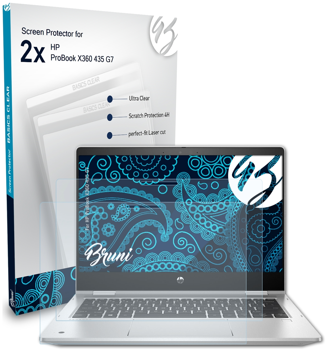 Basics-Clear BRUNI Schutzfolie(für 2x G7) HP 435 ProBook X360