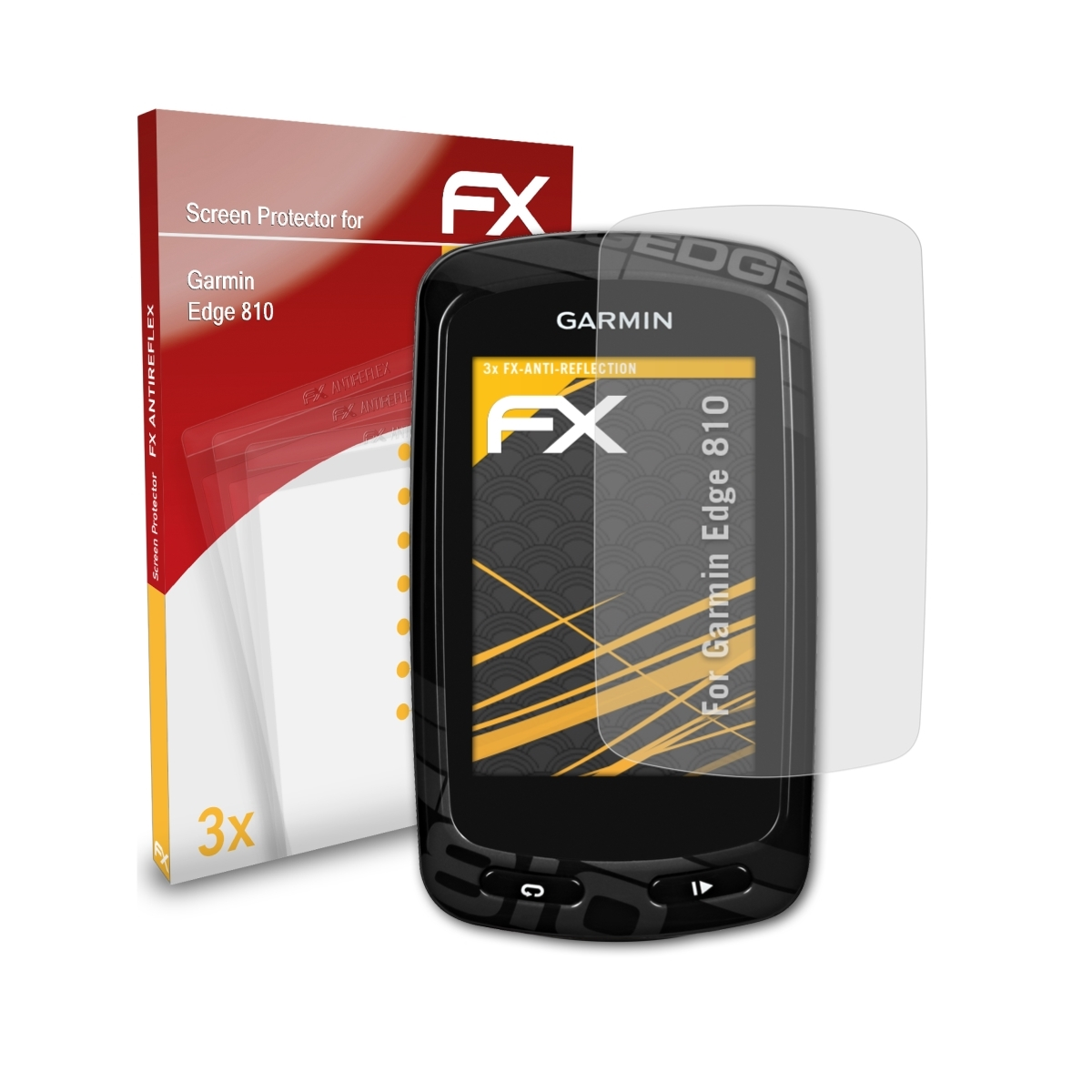 ATFOLIX 3x FX-Antireflex Displayschutz(für Garmin Edge 810)