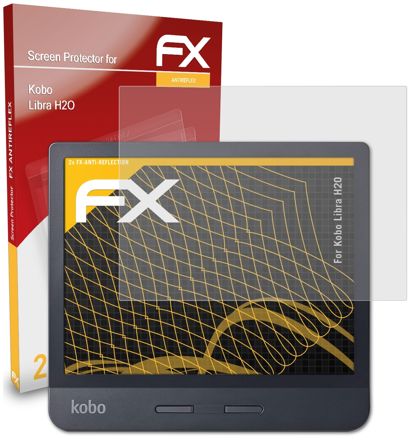 2x Displayschutz(für Libra FX-Antireflex H2O) Kobo ATFOLIX