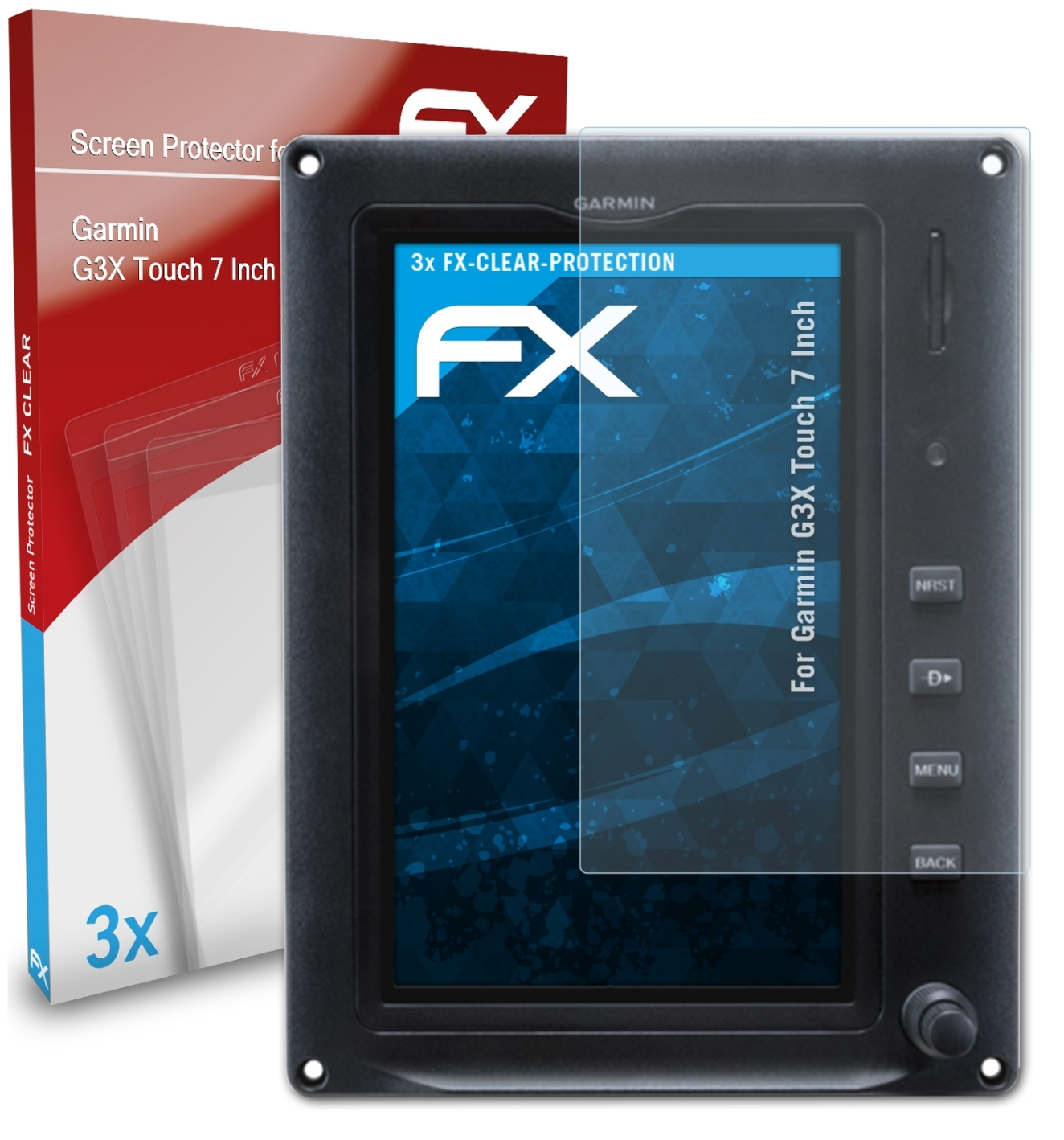 Garmin FX-Clear Inch)) Touch (7 ATFOLIX G3X Displayschutz(für 3x