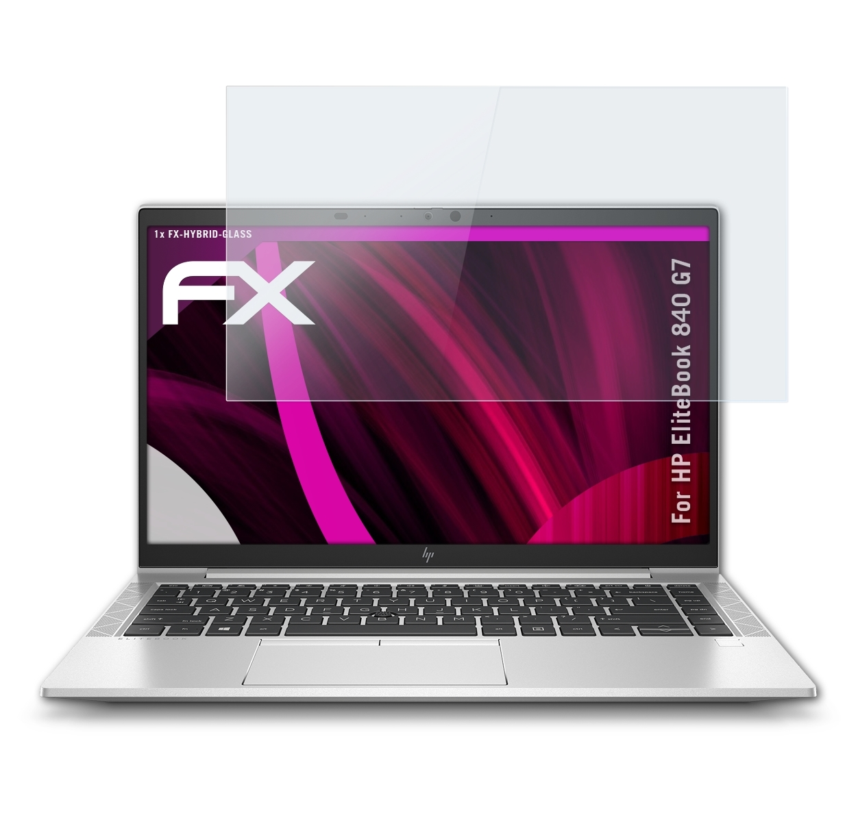 840 HP ATFOLIX G7) EliteBook FX-Hybrid-Glass Schutzglas(für