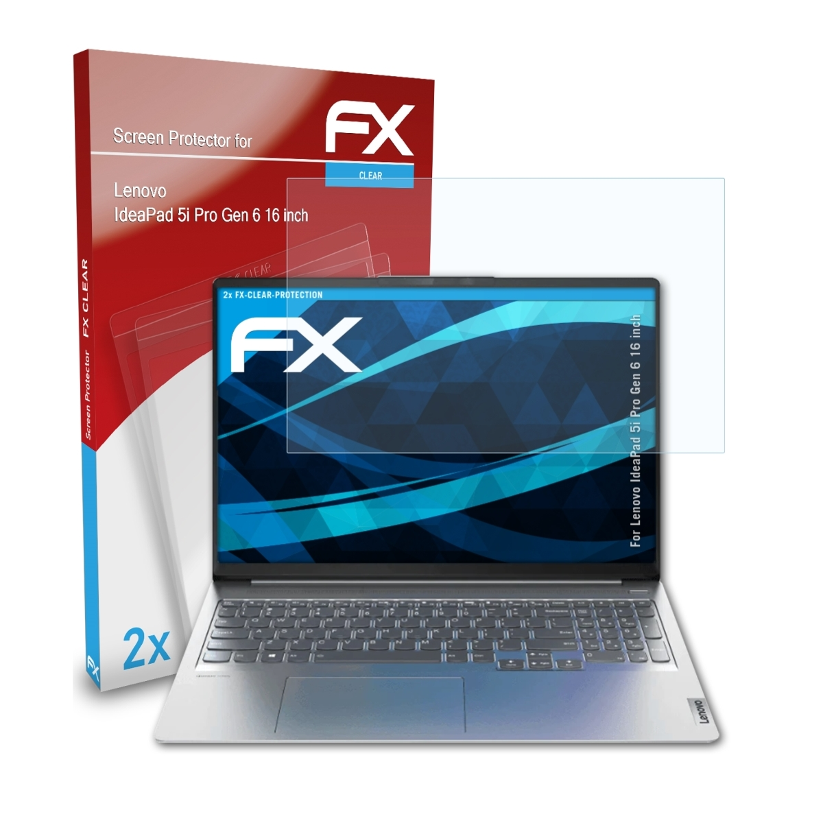 (16 Pro ATFOLIX FX-Clear 6 2x 5i IdeaPad Lenovo inch)) Gen Displayschutz(für