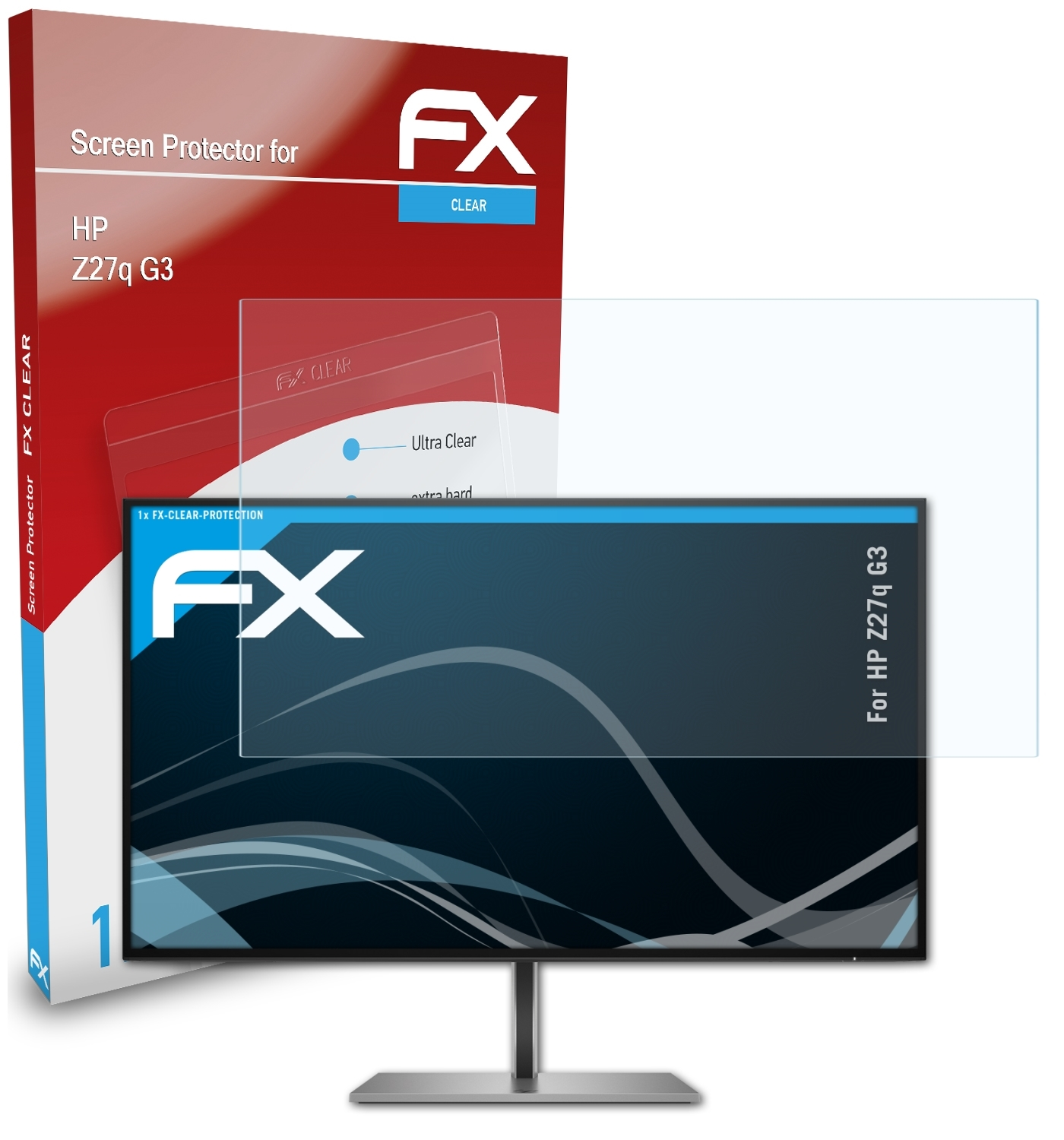 ATFOLIX FX-Clear Displayschutz(für G3) HP Z27q