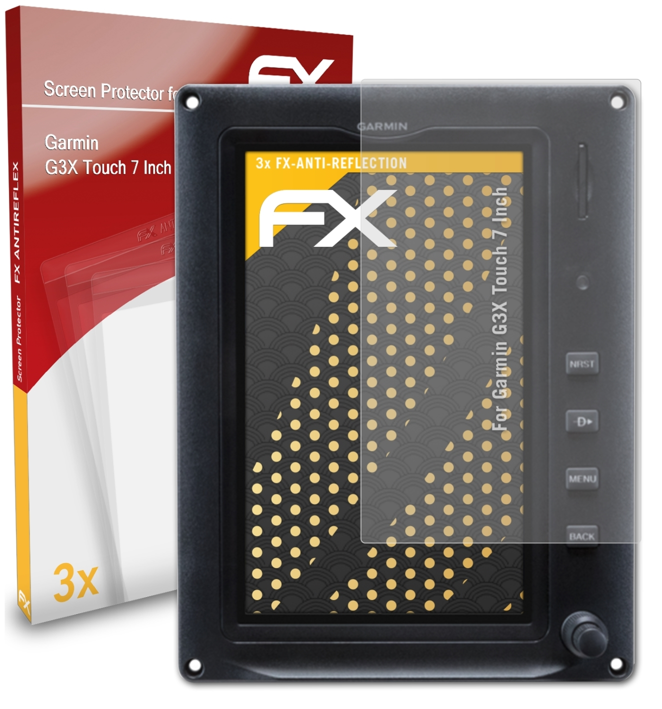 3x Displayschutz(für Touch G3X (7 ATFOLIX Inch)) FX-Antireflex Garmin