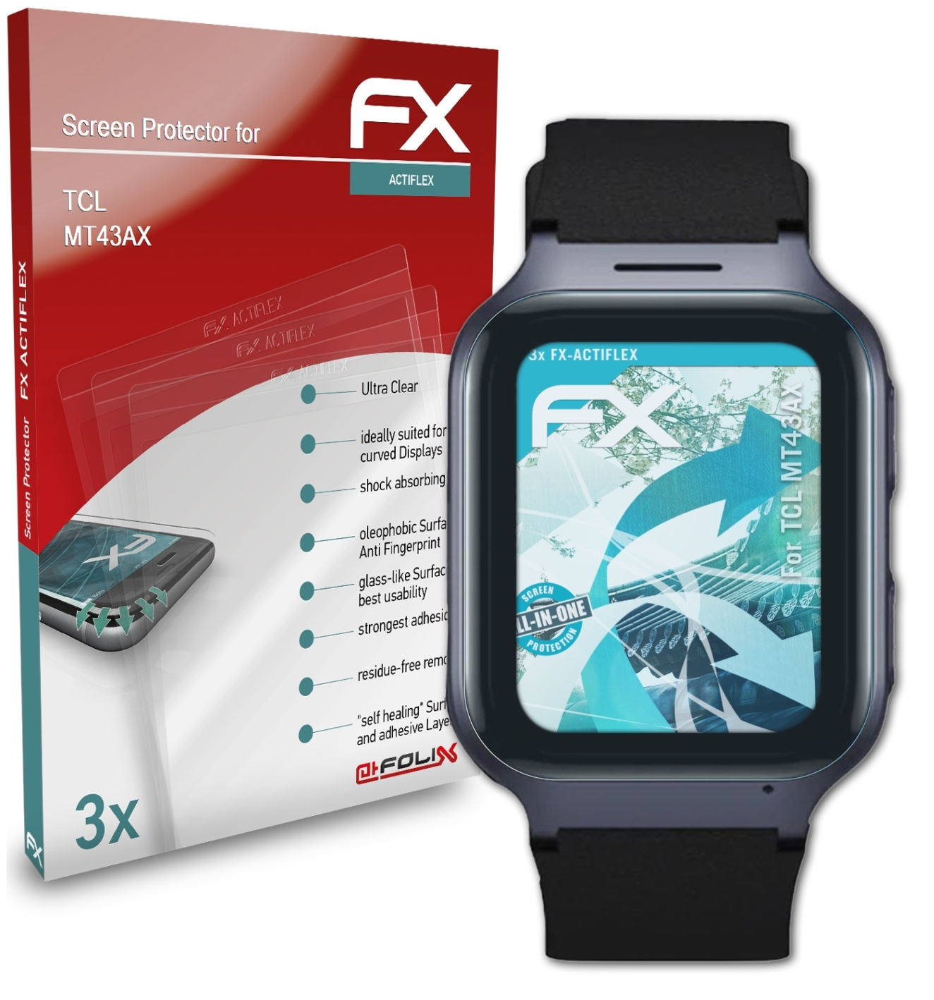 ATFOLIX 3x FX-ActiFleX Displayschutz(für MT43AX) TCL