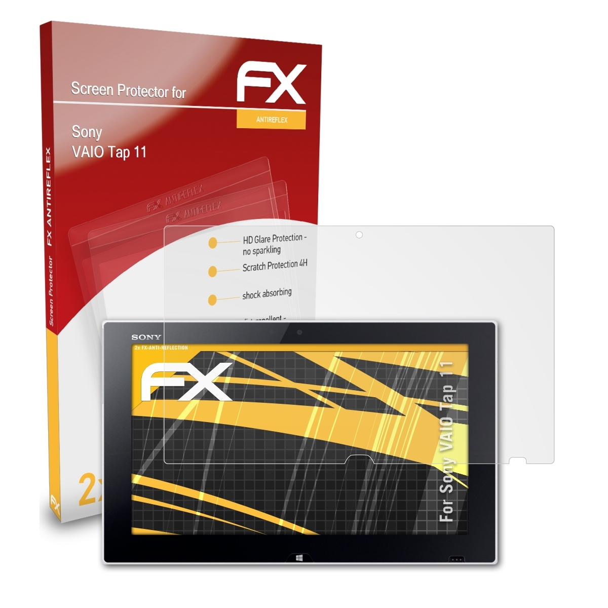 ATFOLIX 2x FX-Antireflex Displayschutz(für Sony 11) Tap VAIO