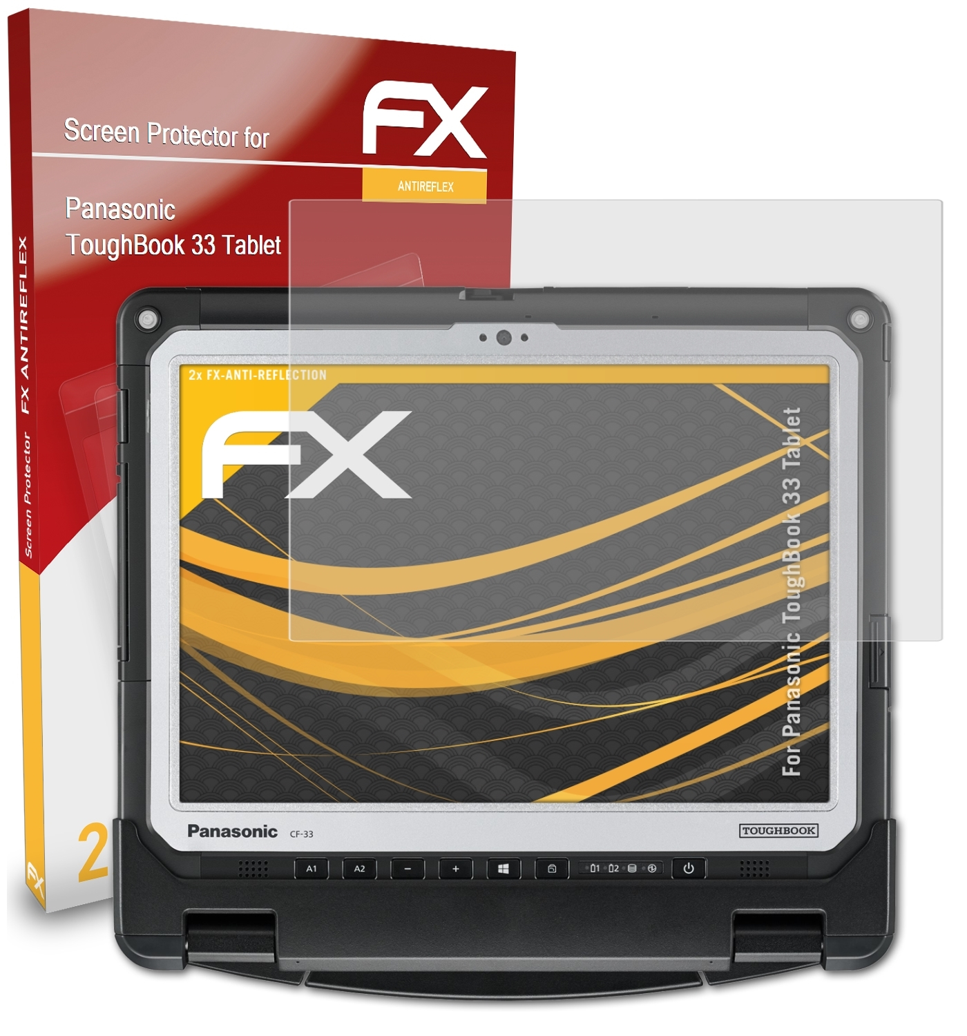ToughBook 2x Panasonic FX-Antireflex ATFOLIX 33 Displayschutz(für Tablet)