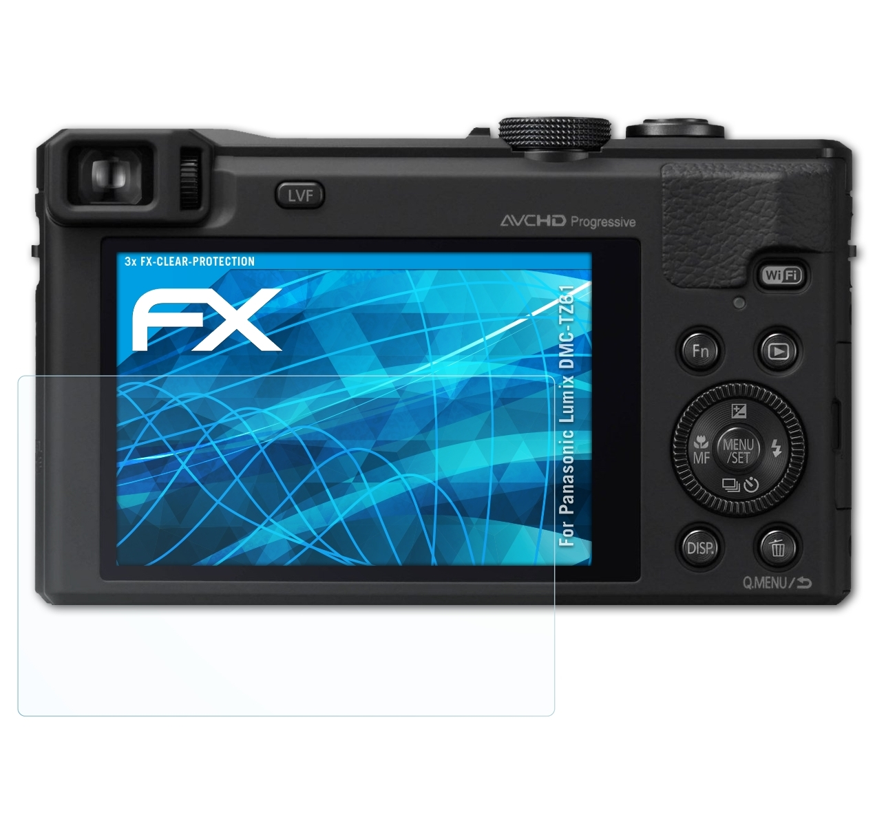 FX-Clear Lumix 3x ATFOLIX Panasonic DMC-TZ61) Displayschutz(für