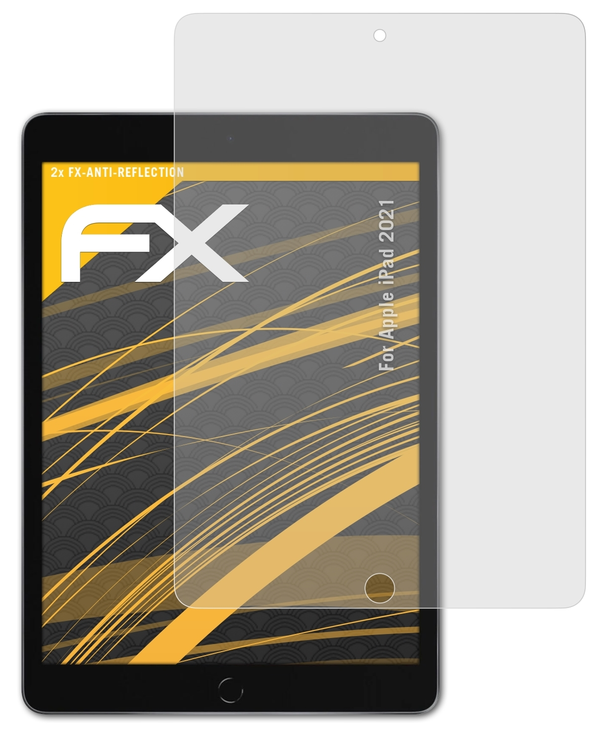 ATFOLIX 2x FX-Antireflex Displayschutz(für (2021)) iPad Apple