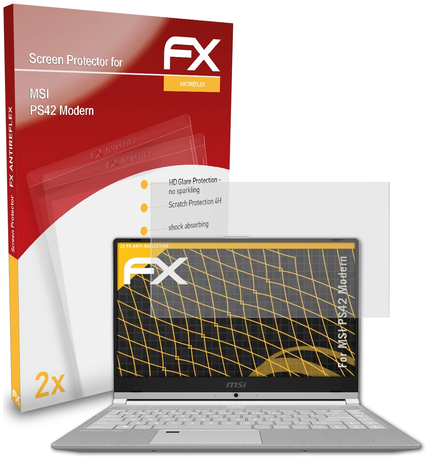 FX-Antireflex ATFOLIX MSI 2x PS42 Modern) Displayschutz(für