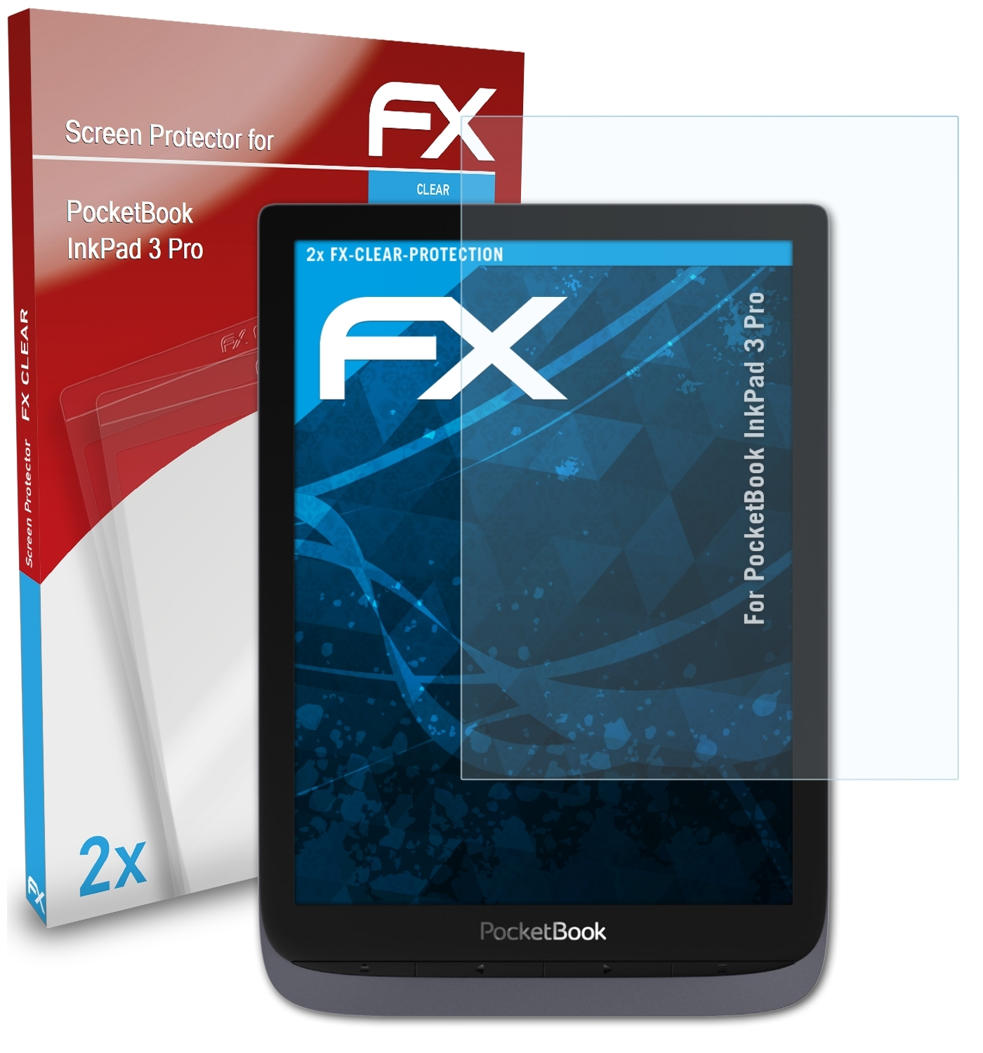 3 ATFOLIX InkPad Displayschutz(für Pro) FX-Clear 2x PocketBook