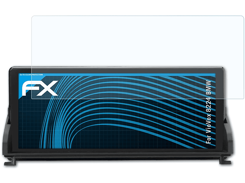 ATFOLIX 3x FX-Clear Displayschutz(für VioVox 8224 (BMW))
