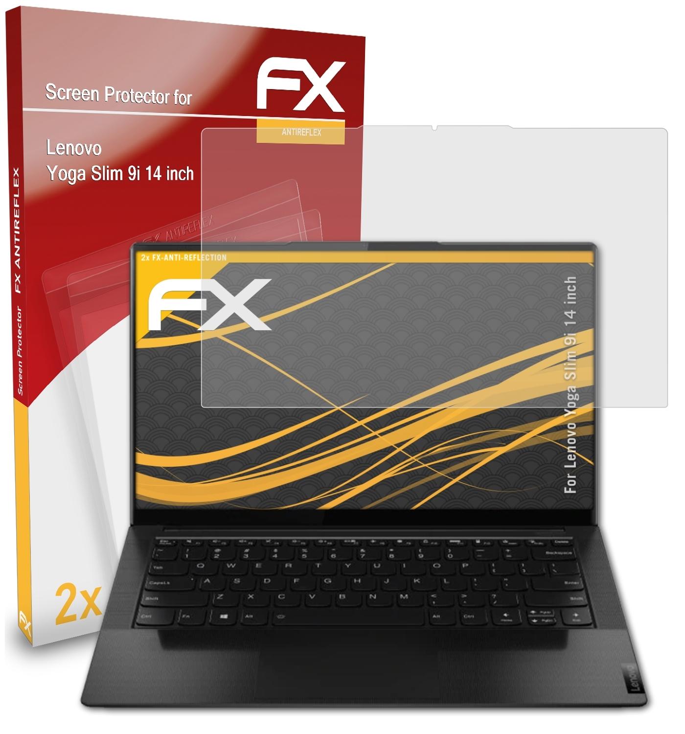 ATFOLIX 2x FX-Antireflex Slim (14 Lenovo Yoga Displayschutz(für inch)) 9i