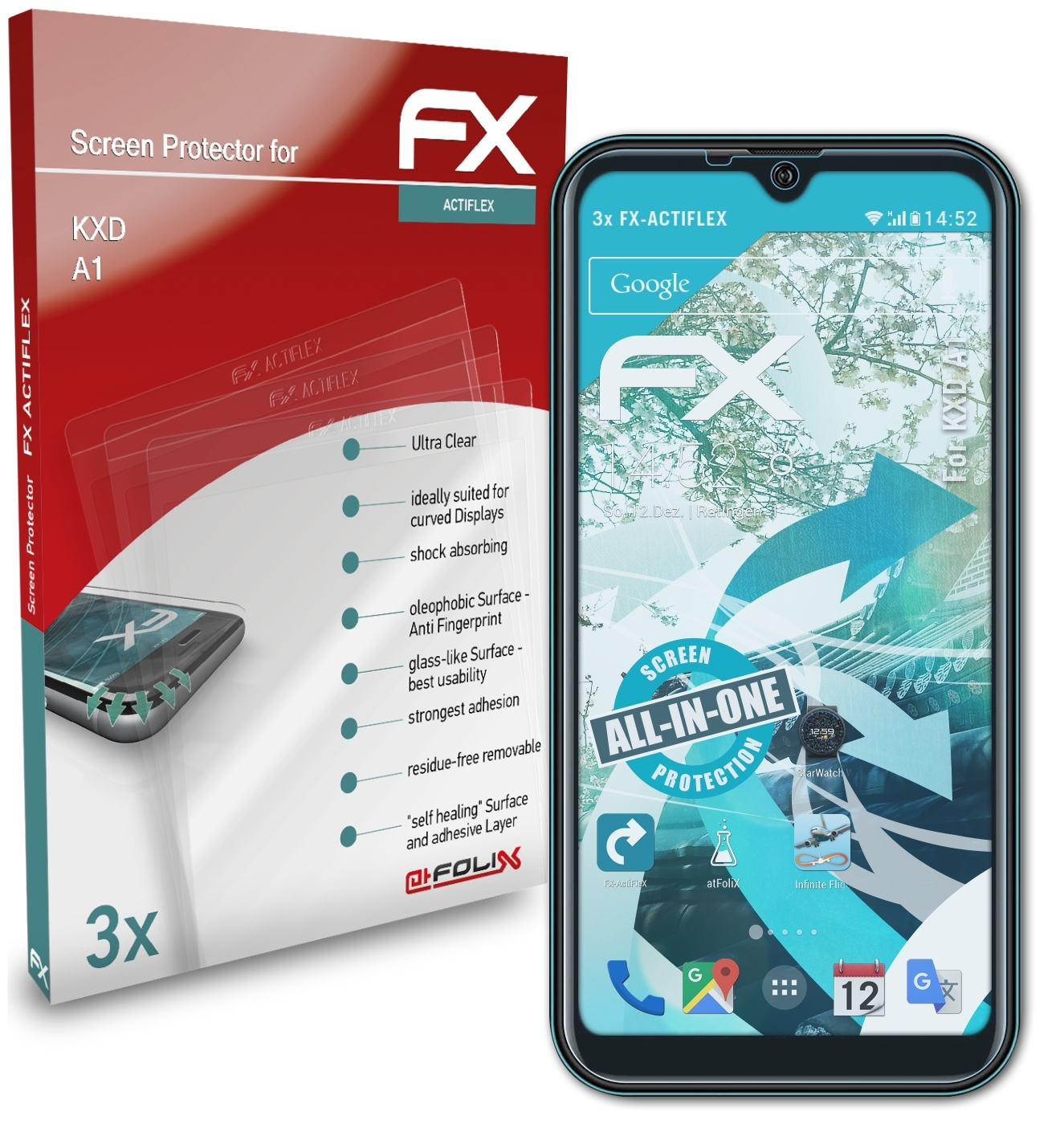 Displayschutz(für A1) FX-ActiFleX ATFOLIX KXD 3x