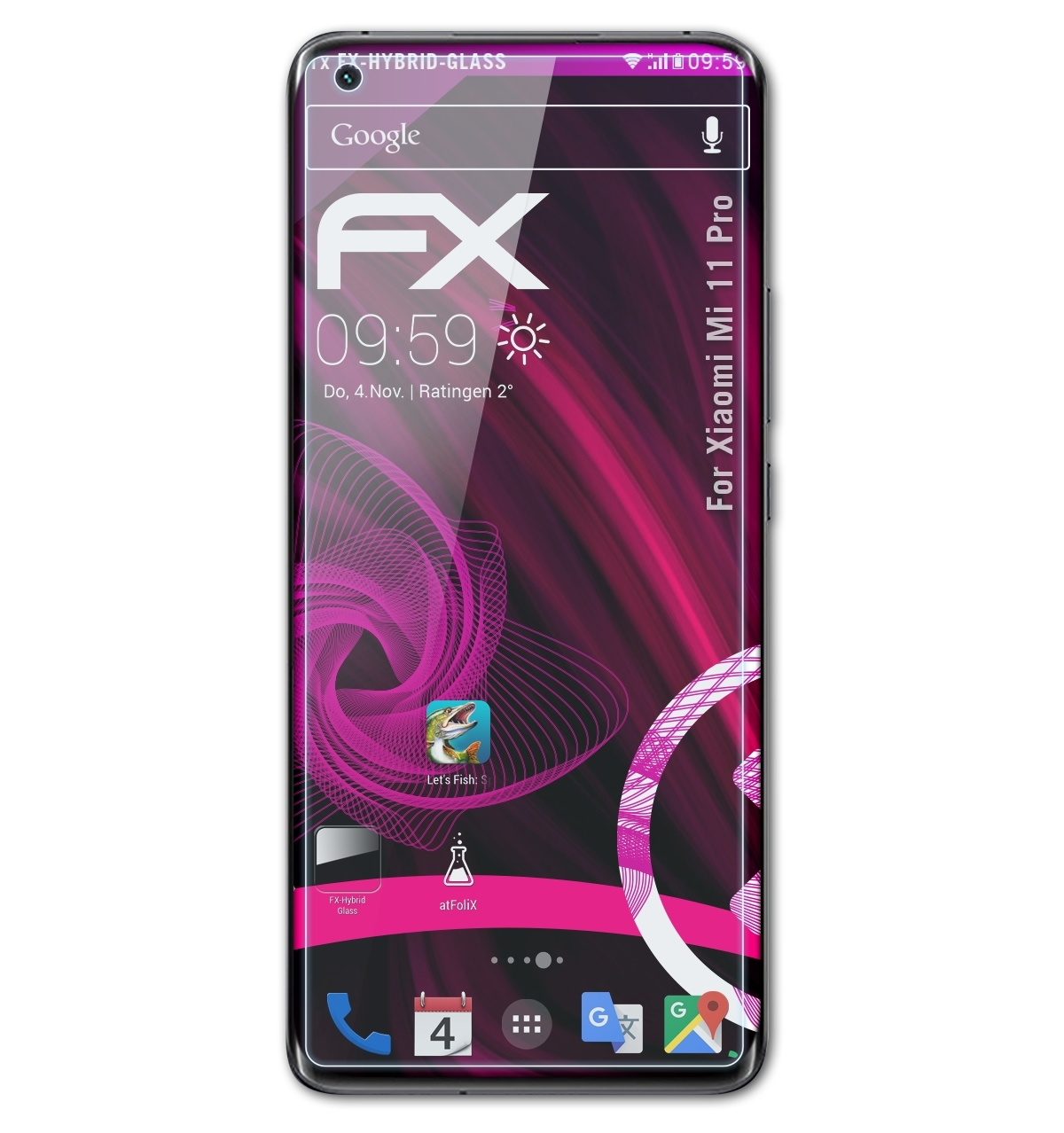ATFOLIX FX-Hybrid-Glass Mi 11 Xiaomi Pro) Schutzglas(für
