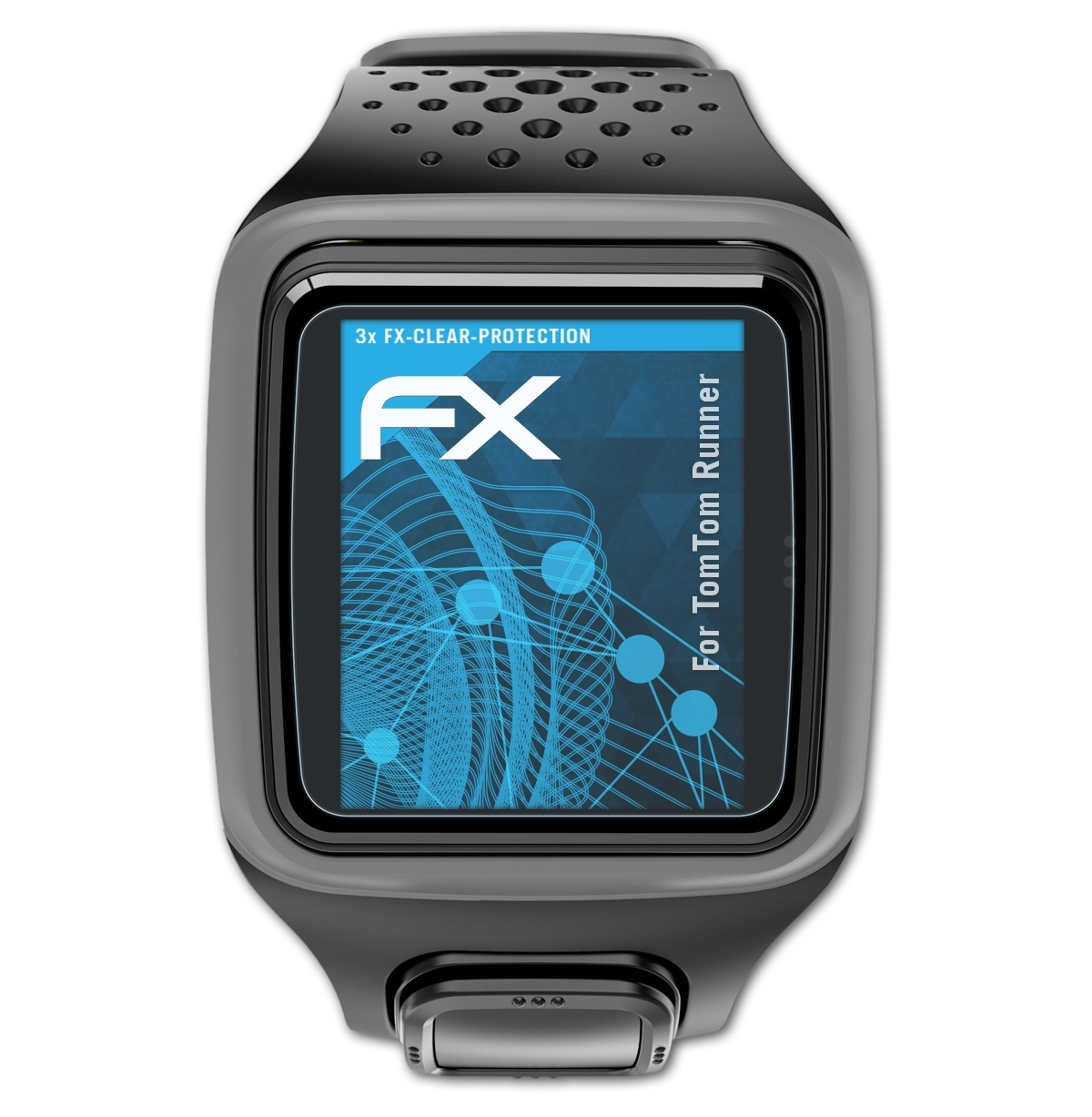 Displayschutz(für 3x ATFOLIX Runner) FX-Clear TomTom