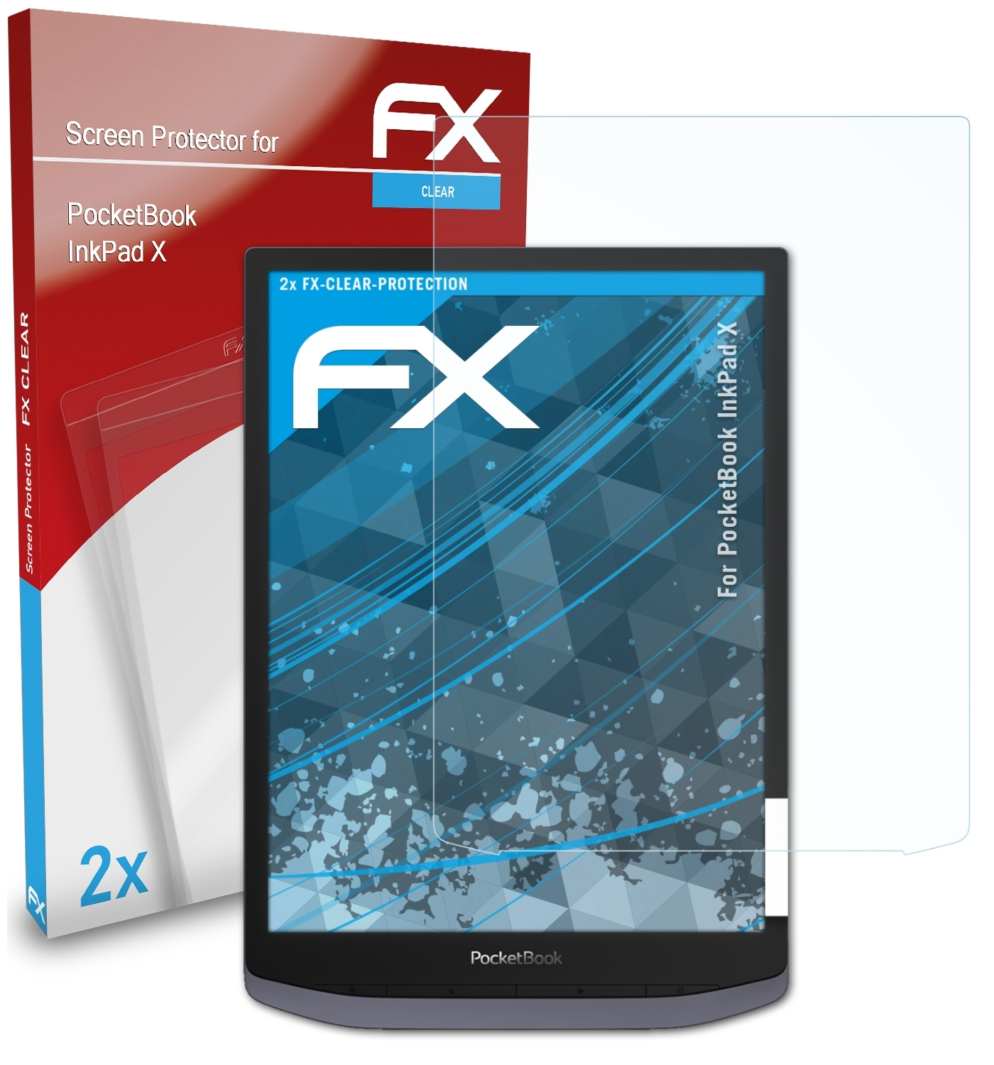 InkPad 2x PocketBook FX-Clear ATFOLIX X) Displayschutz(für