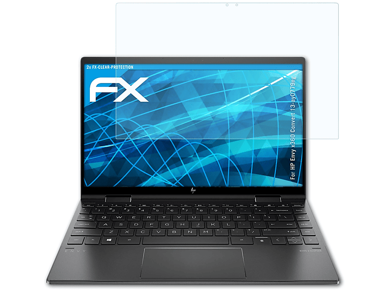 ATFOLIX 2x FX-Clear Displayschutz(für HP Envy x360 Convert (13-ay0779ng))