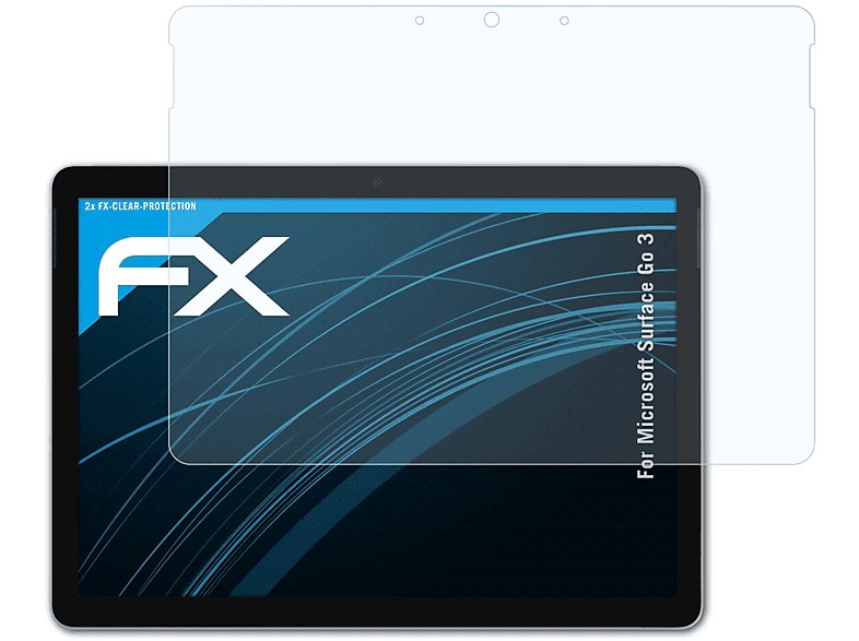 ATFOLIX 2x FX-Clear Displayschutz(für Microsoft Surface Go 3)