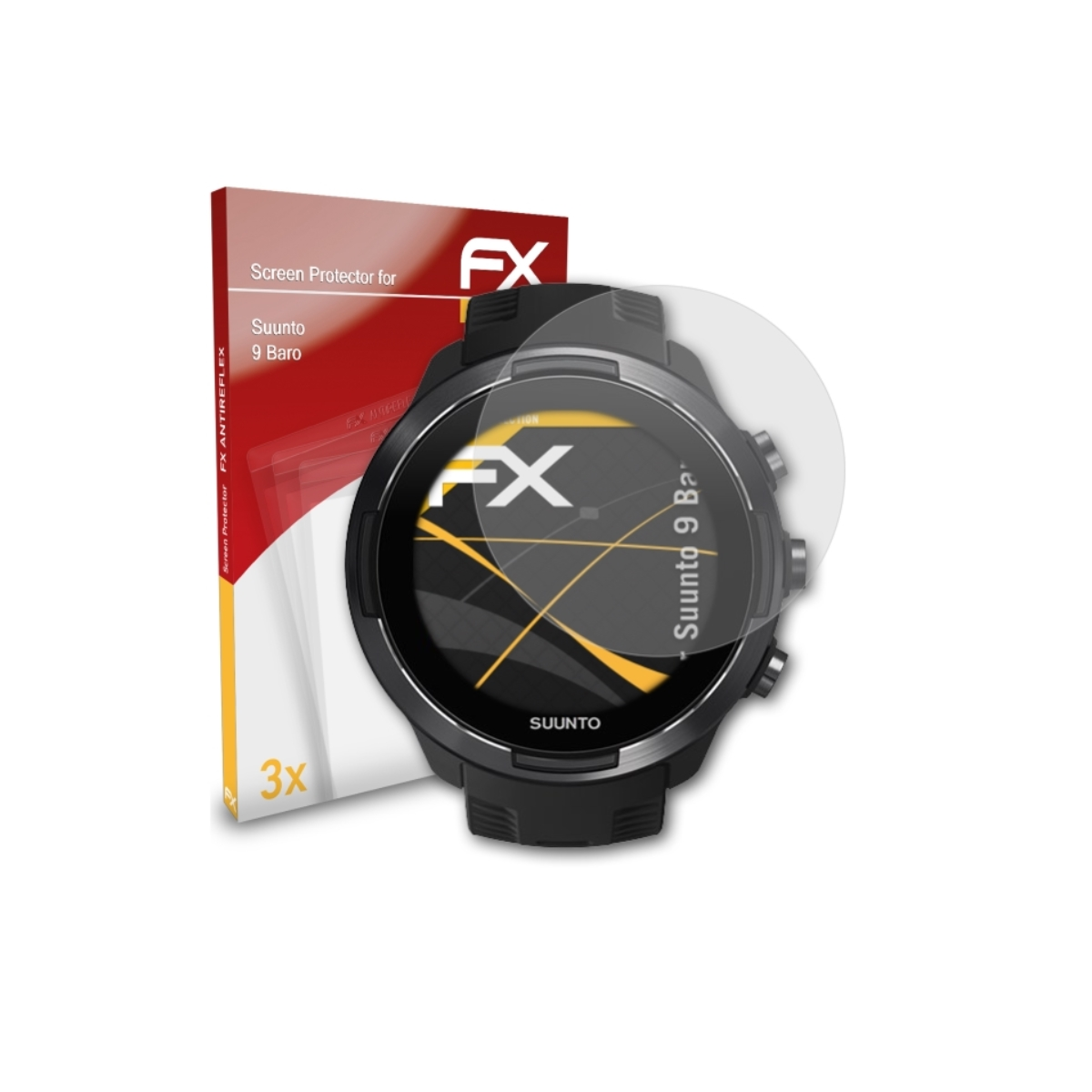 ATFOLIX 3x FX-Antireflex Displayschutz(für 9 Baro) Suunto