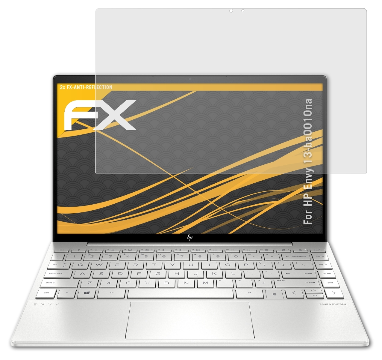 ATFOLIX 2x FX-Antireflex Displayschutz(für HP (13-ba0010na)) Envy